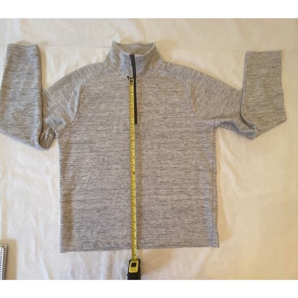 Banana Republic Pullover Men’s Small Gray Moisture Wicking 1/4 Zip Long Sleeve - Picture 7 of 16